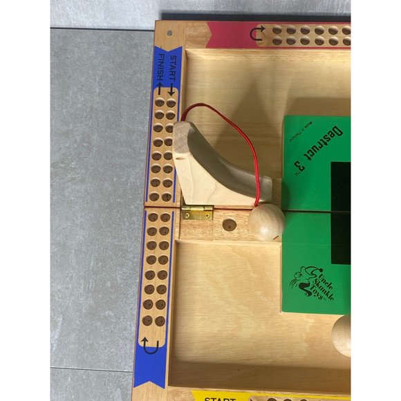 Uncle Skunkle Destruct 3 Wooden Demolition Game Wood Folding Case Complete - Picture 5 of 8